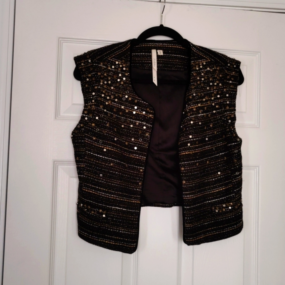 Bellatrix cropped textured vest